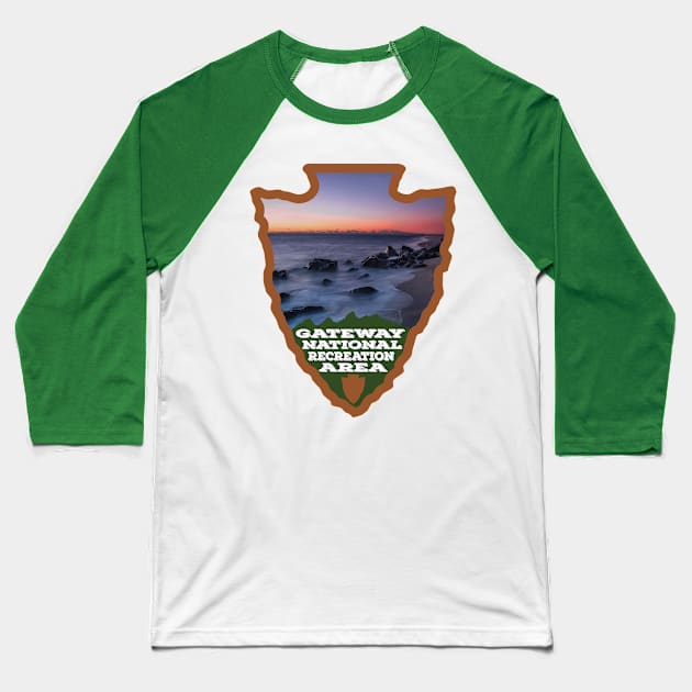 Gateway National Recreation Area photo arrowhead Baseball T-Shirt by nylebuss